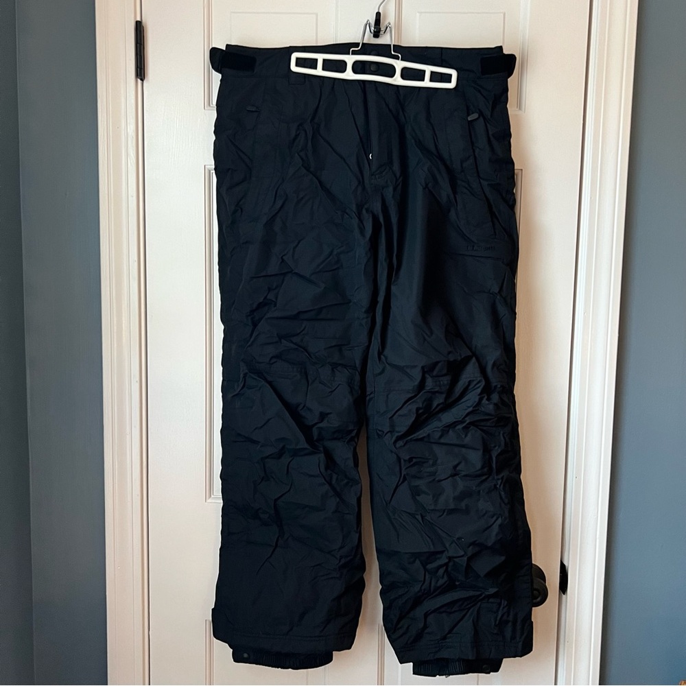 L. L. Bean black snow pants size L EUC
